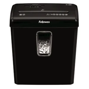 Fellowes Powershred® P-30C | Καταστροφέας Εγγράφων Cross-Cut P-4 | 6 Φύλλα | Safety Lock | Πιστωτικές Κάρτες & Συρραπτικά | Κάδος 15Lt-6008101-