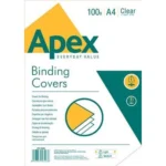 Fellowes Apex- 6500001 – Διαφανή Εξώφυλλα Βιβλιοδεσίας PVC 150mic A4 | Συσκ. 100 τεμ.