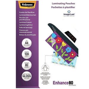 Δίφυλλο Πλαστικοποίησης Fellowes ImageLast Enhance – 5306114 – A4, 80mic | Συσκευασία 100τεμ
