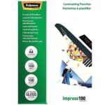 Δίφυλλο Πλαστικοποίησης Fellowes Standard Impress – 5351111 – A4, 100mic | Συσκευασία 100τεμ