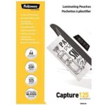 Δίφυλλο Πλαστικοποίησης Fellowes Standard Value Pack – 5314903 – A4, 125mic | Οικονομική Συσκευασία 250τεμ