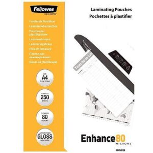 Δίφυλλο Πλαστικοποίησης Fellowes Standard Value Pack – 5312903 – A4, 80mic | Οικονομική Συσκευασία 250τεμ