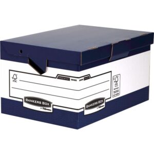 Κουτί Αποθήκευσης Fellowes Bankers Box® System ERGO-Stor™ Maxi – 0048901 – Μπλε | Βραβευμένη Εργονομία FIRA | Πωλείται σε Κιβώτιο 10 Τεμαχίων