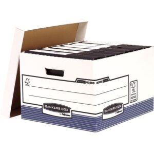 Κουτί Αποθήκευσης Fellowes Bankers Box® System Large – 0030901 – Μπλε | Πολλαπλή Χρήση για Κλασέρ, Φακέλους & Μηχανογραφικά | Πωλείται σε Κιβώτιο 10 Τεμαχίων