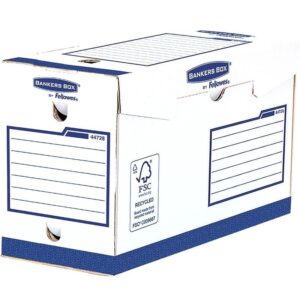 Fellowes Bankers Box® Heavy Duty 4472802 — Κουτί Μεταφοράς A4+ 150mm | Ενισχυμένη Αντοχή από την Παγκόσμια Ηγέτιδα Αρχειοθέτησης, Συσκευασία 20 Τεμαχίων