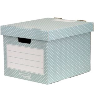Κουτί Αποθήκευσης Fellowes Bankers Box® – 4481301 – Πράσινο/Λευκό | Αυτόματη Συναρμολόγηση FastFold® | Πωλείται σε Κιβώτιο 4 Τεμαχίων