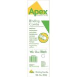 Πλαστικό Σπιράλ Apex/Fellowes 12mm – 6201101 – Μαύρο, Στρογγυλό | Συσκευασία 100τεμ