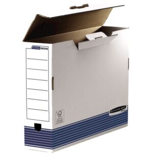 Fellowes Bankers Box® System 0023601 — Κουτί Μεταφοράς A3 100mm Μπλε | Πλήρες Σύστημα Αρχειοθέτησης από την Παγκόσμια Ηγέτιδα, Συσκευασία 10 Τεμαχίων